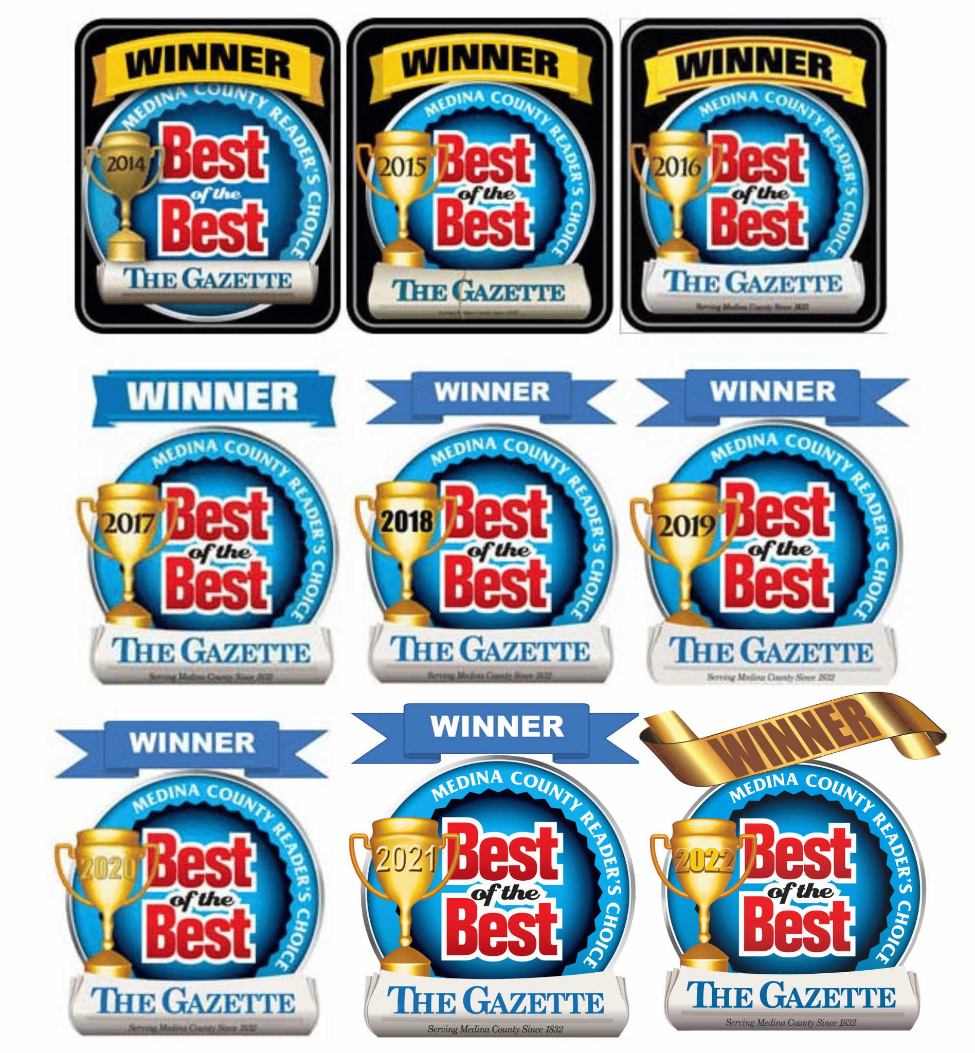 Anytime Tree Service Best of the Best Awards From the Medina County Gazette